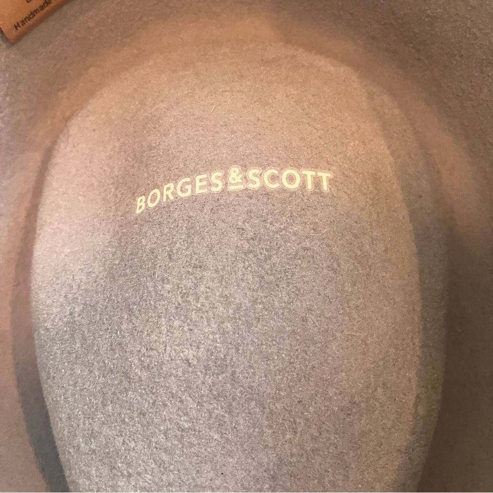 Borges & Scott Doyle Teardrop Fedora 100% Wool Felt Water Repellant 62 cm XL - Picture 9 of 12
